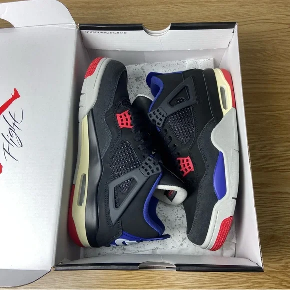 Jordan 4 Retro Rare Air -Men’s Fashion Sneakers -Velcro Design (White Lettering) - Picture 10 of 10